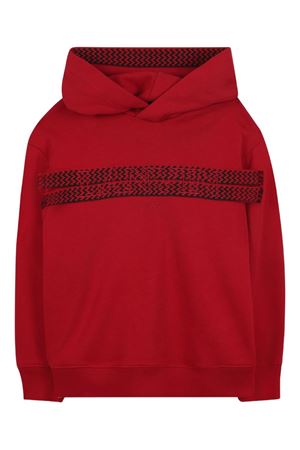 bordeaux cotton hoodie LANVIN KIDS | N30293959